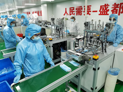 大客戶看過來,盛都日產300萬只口罩工廠開工